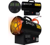 MalTec Chauffage à gaz 25 kW avec régulateur de pression - Chauffage mobile au gaz - Protection contre la surchauffe