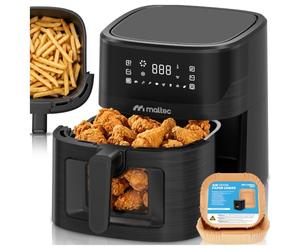 MalTec Friteuse à air chaud Air Fryer 7 l 1800 W fenêtre 8 programmes
