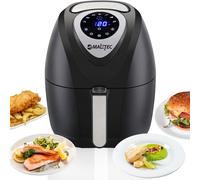 MalTec Friteuse à air chaud AirFryer2500W | avec écran tactile LED numérique | avec 7 programmes | sans huile | 4,3 L | 1400 Watt | Friteuse air chaud | Minuterie