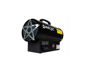 * MalTec GAS-2500 Wtt Chauffe-air haute puissance 25 kW Ventilateur à air chaud pour GPL avec poignée thermostatique / protection contre la surchauffe / tuyau / réducteur de pression