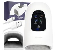 MalTec Masseur sans fil pour mains, paumes et poignets - Fonction pression et chaleur - HandFroce White