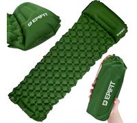 MalTec Matelas isolant auto-gonflant ultra léger - Vert - 190 x 60 x 5 cm - Pour l'extérieur