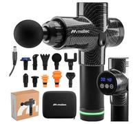 MalTec Pistolet de massage pour le corps, le dos, la nuque et les épaules avec 10 embouts LCD 2500 mAh