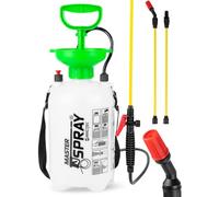 MalTec Pulvérisateur à pression avec buse réglable 5 l et pulvérisateur pour plantes 3,2 bar Sangle de transport pour la protection des plantes Vert