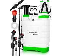 MalTec Pulvérisateur à pression sans fil 16 l pour engrais Kit de pointe de jardin avec tuyau et sangle de transport Vert