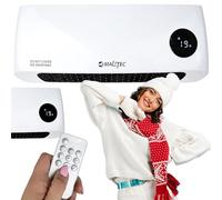MalTec Radiateur soufflant en céramique mural avec télécommande PT3800Wt | Chauffage rapide | Fonction antigel | Chauffage | Convient pour la maison et la salle de bain