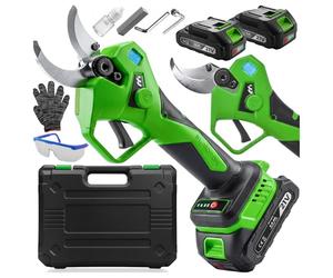 MalTec Sécateur électrique sans fil professionnel Diamètre de coupe 40 mm 2 batteries 21 V avec mallette