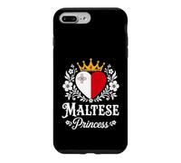 Maltese Princess Malta Flag Proud Maltese Girl Coque pour iPhone 7 Plus/8 Plus
