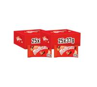 MALTESERS - Bonbons Chocolat au Lait Cœur Croquant - 25 x 37g Sachets de Chocolats - Lot de 2