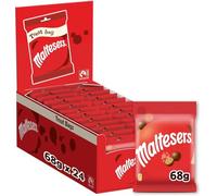 MALTESERS - Grand Format de Bonbons Chocolat au Lait Cœur Croquant - Chocolat Halloween - 24 sachets de 68g