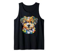 Maltipoo Géométrique Pop Art Gros Plan Portrait Chiot Face Débardeur