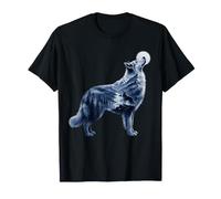 Maltipoo Howling Wolf Moon Mountain Nature Dog Lover T-Shirt