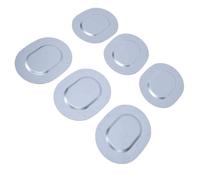 Malufain Bouchons de Vidange de Bac de Plancher de Coffre 6 Pièces | Remplacement pour GM 1962-1981 Camaro Nova Ventura Omega Apollo LeMans Bouchons de Corps Ovales Acier Inoxydable
