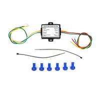 Malufain Convertisseur de Feu Arrière, 2 à 3 Fils, ABS, Clignotants et | Câblage de Remorque, Conversion 2 à 3 Fils, Matériau ABS, Circuit Arrière 5 A, Aucun Clignotant Nécessaire, Type Américain,