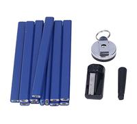 Malufain Crayon de Charpentier 7in avec Taille-crayon | Bois, graphite, taille-crayon inclus, portable, porte-stylo rétractable.