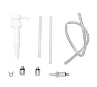 Malufain Kit de Pompe à Huile de Lubrification D'embase Inférieure | Transfert D'huile Manuelle pour Bouteilles D'un Quart, Tuyau de 45 Cm, Adaptateur Pivotant, Adaptateurs de 8 Mm et 10 Mm