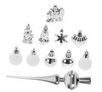 MALUGOGO 1 boîte de décoration de sapin de Noël à suspendre en forme d'étoile - Petit pendentif de Noël - Décoration de sapin de vacances pour homme et femme - Accessoire de fête de Noël