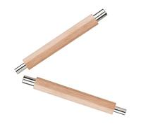 MALUGOGO 1 paire d'aimants en bois kaki œil de chat avec aimant puissant pour la fabrication créative de nail art, robuste et pas facile à casser ou à déformer, outils de manucure bricolage