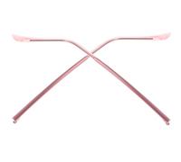 MALUGOGO 1 paire de branches de lunettes de rechange roses en métal à denture unique pour l'entretien universel du cadre