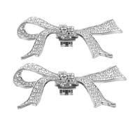 MALUGOGO 1 paire de pinces à chaussures décoratives en strass étincelantes élégantes en alliage de strass pour mettre à jour votre look en quelques secondes beauté durable femmes rendez-vous