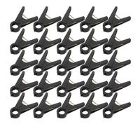 MALUGOGO 150 Pièces Clips de Fixation en Plastique Noir pour Serrage, Support Stable et Installation, Adaptés pour Orchidées et Plantes Grimpantes en Jardin ou Serrage