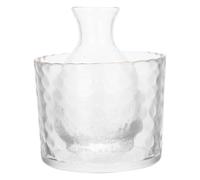MALUGOGO 1ensemble Set de Carafe à Saké Japonais avec Seau à Glace Transparent Design Simple et Élégant Décor Doré pour Maison Bar et Restaurant Couleur Aléatoire