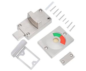 MALUGOGO 1ensemble Verrou Indicateur de Porte pour Toilettes Publiques Serrure à Pêne avec Indicateur Rouge Vert Loquet Robuste et Résistant pour Salle de Bain et Espace Collectif
