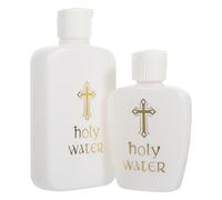 MALUGOGO 2 Pièces Bouteilles de Bénédiction Réutilisables en PP 100ml et 60ml, Faciles à Nettoyer, pour Cérémonies Religieuses et Rituels Sacrés