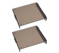 MALUGOGO 2 Pièces Couvercle de Protection pour Thermostat de Climatisation en Plastique Noir, Coupe Précise, Installation Facile, Taille Standard 86, pour Maison et Chauffage Central