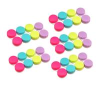 MALUGOGO 20 Pièces Organiseur de Lentilles en Plastique Léger Fermeture à Vis, Étui à Objectif Double Simple pour Rangement Paquet et Décoration