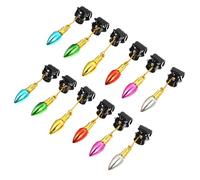 MALUGOGO 24 Pcs Ornements pour Poils de Barbe Décoration de Sapin de Noël Pince à Barbe Réutilisable Facile à Fixer pour Père et Copain Couleur Aléatoire