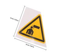 MALUGOGO 2pcs Panneaux D'avertissement Jaune en Pvc pour Ateliers Effet de Signalisation et Rappel de Prudence Divers Environnements