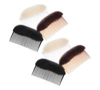 MALUGOGO 3pcs Peignes Volumateurs pour Cheveux Femmes et Filles, Base Capillaire Large en Nylon et Ps, Doux Cuir Chevelu, pour Coiffage Rapide Bureau Voyage