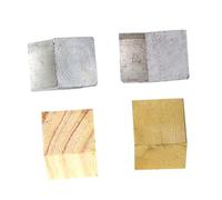 MALUGOGO 4 pièces Bloc de Densité Cubes Fer Aluminium et Bois Matériaux Durables pour Expérience Physique et Exploration Masse et Densité pour Classes de Physique Collège