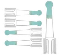 MALUGOGO 5 Pièces Embouts de Cuillère à Oreille en PC Transparent, Nettoie Rapidement le Cérumen, Confortable à Utiliser, pour Inspection des Oreilles Nez en Famille