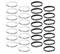 MALUGOGO 50 Pièces Bracelet de Graduation Class Of 2026 en Silicone Flexible Texte Résistant à L'usure, pour Activités de Groupe et Photos Souvenirs