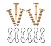 MALUGOGO 6 Ensembles Jeu de Goupilles Fendues Accessoires Indispensables en Acier Inoxydable Robustes et Conçues pour Protéger la Boîte de Vitesses pour Souffleuse à Neige pour Déneigement
