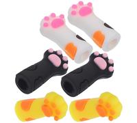 MALUGOGO 6pcs Ciseaux à Cuticules Capuchons en Silicone Forme Patte de Chat Protection Antirouille Rangement Pratique pour Manucure Accessoires Manucure Ongles Usage Couleur Aléatoire