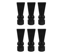 MALUGOGO 6pcs Embouts Bec de Canard pour Aquarium en Pc, Sortie d'eau Réglable, Installation Facile, Raccords pour Pompe de Retour d'eau Aquarium Noir