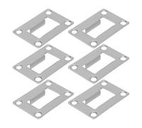 MALUGOGO 6pièces Plaques de Gâche Acier Inoxydable Plaques de Renforcement Robustes pour Porte Entrée Kit de Couverture pour Serrure Protection Effraction Facile à Installer Résistance