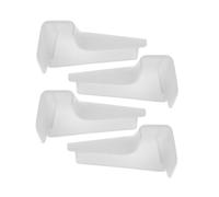 MALUGOGO 8 Pièces Extensions de Gouttières pour Toit de Camping-car Canaux de Drainage Plastique Résistants Toutes Saisons Adaptés pour Camping-car Caravane et Remorque Droites Gauches