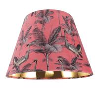 MALUGOGO Abat-jour en tissu pour lampe de table E27 E14, 25 cm, petit abat-jour de bureau en velours imprimé avec motif paon, housse de lampe de rechange pour éclairage de la maison et de la chambre