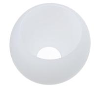 MALUGOGO Abat-jour en Verre Dépoli Blanc Lait Opaque 138 Mm Double Trou Plat, Globe Suspendu Rond pour Luminaire, Remplacement Abat-jour Ouverture 45 Mm et 90 Mm Adapté Lampe Plafonnier