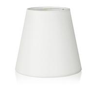 MALUGOGO Abat-jour tambour vintage en lin pour douille E14, abat-jour en tissu couleur macaron en beige doux pour lampes suspendues et lampes de table, accessoire d'éclairage domestique