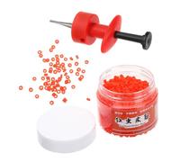 MALUGOGO Accessoires Peche Pince Multifonctionnelle pour Appâts vers Rouges Élastique en Abs, Outil Pratique et Résistant pour Pêche en Plein Air, 1 Set Inclus