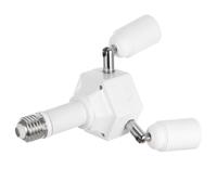 MALUGOGO Adaptateur robuste E27 avec support de douille à 360° avec tête rotative convertit une douille en plastique et métal et convient pour la maison et les environnements industriels