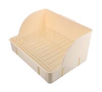 MALUGOGO Bac à Litière sans Odeur en Plastique Réutilisable Fournitures pour Toilettes de Petits Animaux pour Lapin et Cochon d'Inde pour Cage en Salon ou Parc