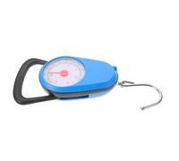 MALUGOGO Balance de Poche Portable Bleue avec Crochet en Métal et Abs, Pesée Précise Jusqu'à 35kg pour Fruits de Mer et Poissons, Cuisine et Sorties de Pêche
