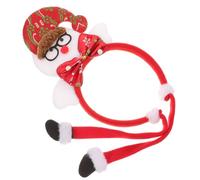 MALUGOGO Bandeau en Non-tissé Décoration Flocon de Neige, Accessoire Coiffure Chic et Adorable pour Fête D'hiver et Bal Masqué