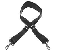 MALUGOGO Bandoulière de Remplacement Large en Nylon Noir pour Paquet, Réglable et Confortable, pour Voyage et Port de Charges Lourdes, Réduit la Fatigue et Assure Un Maintien Sécurisé